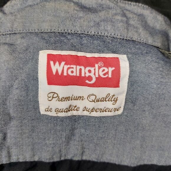 Men's 100% Cotton Wrangler Short Sleeve Button Down Shirt. - Picture 11 of 12